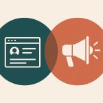 User experience and marketing strategy intersect illustrated by overlapping digital design elements