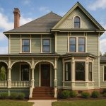 Restored Victorian home exterior highlighting architectural details and practical restoration features