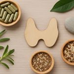 Thyroid examination with natural remedies and medical tools for nodule management