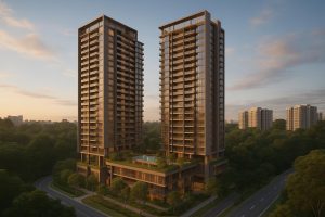 Modern Lentor Gardens Residences showcasing innovative architecture in District 26 Singapore