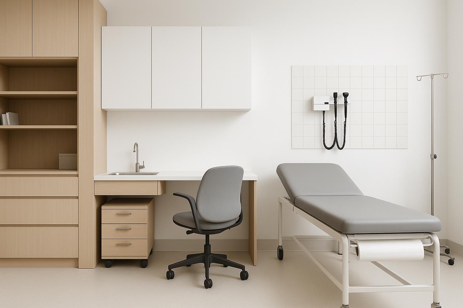 Modern medical clinic interior showcasing efficient use of space with strategic fitout design