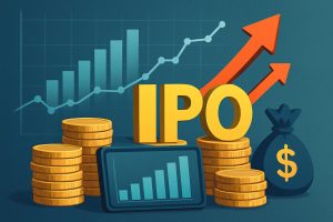 Stock market graph illustrating IPO investment strategies, highlighting financial growth trends