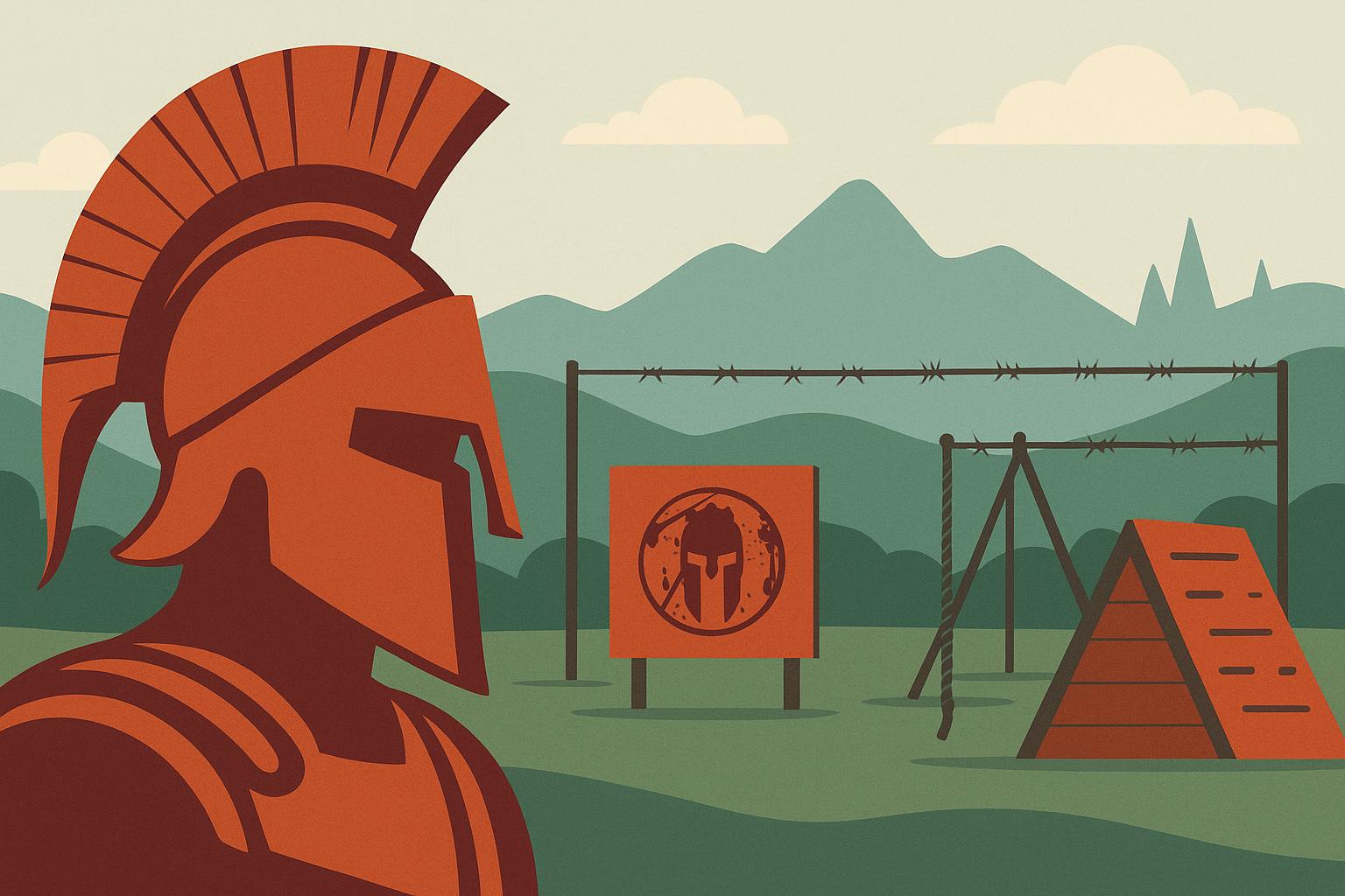 Spartan Race obstacles and terrain illustrating physical challenges and event formats