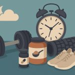 Dumbbells resting on a gym bench highlighting strength recovery routines for adults over 40