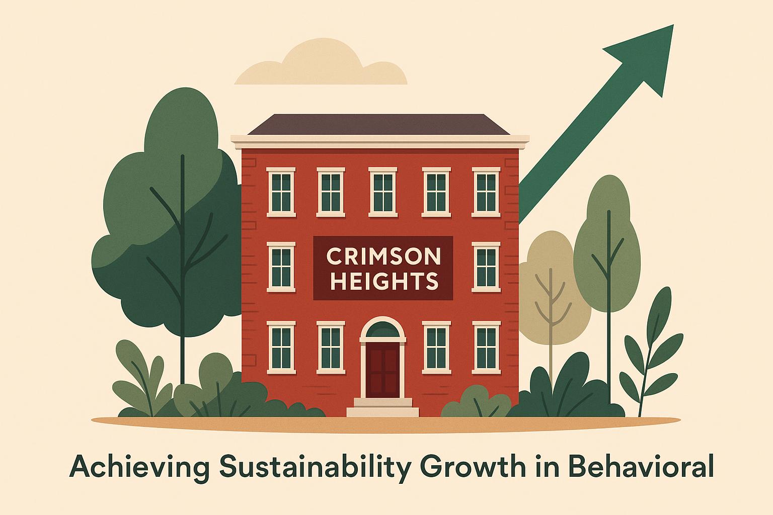 Modern behavioral health facility showcasing sustainable practices at Crimson Heights